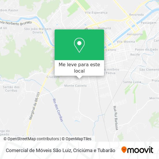 Comercial de Móveis São Luiz mapa