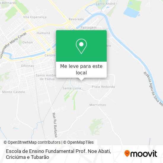 Escola de Ensino Fundamental Prof. Noe Abati mapa