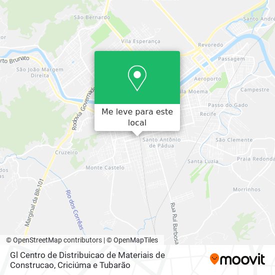 Gl Centro de Distribuicao de Materiais de Construcao mapa