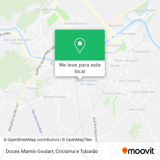Doces Mamis Goulart mapa