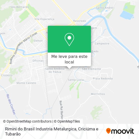Rimini do Brasil Industria Metalurgica mapa