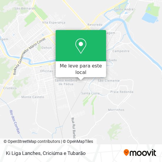 Ki Liga Lanches mapa