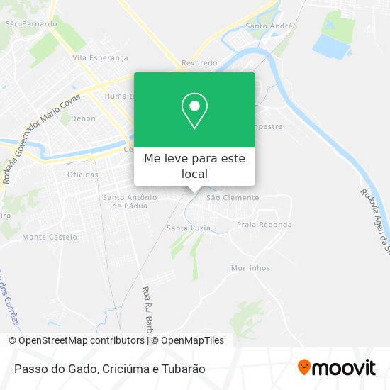 Passo do Gado mapa