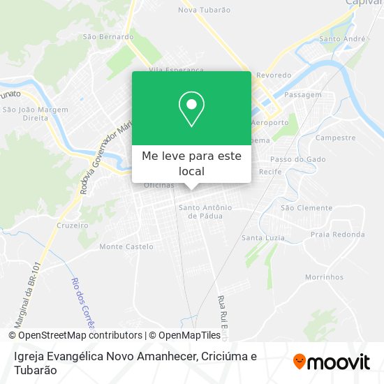 Igreja Evangélica Novo Amanhecer mapa