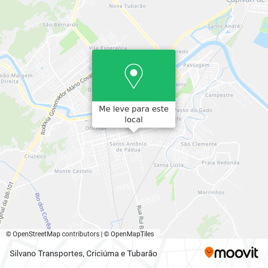 Silvano Transportes mapa