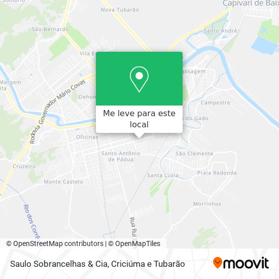 Saulo Sobrancelhas & Cia mapa