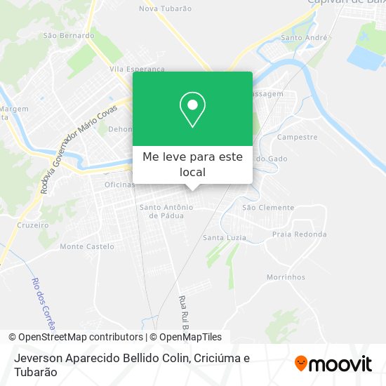 Jeverson Aparecido Bellido Colin mapa