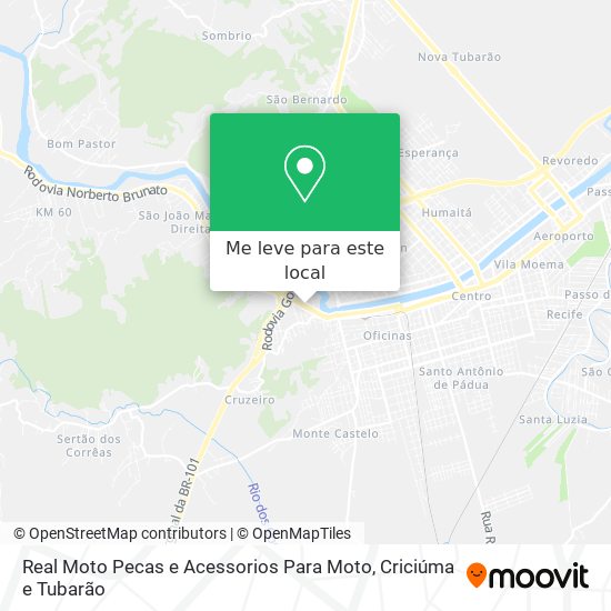 Real Moto Pecas e Acessorios Para Moto mapa