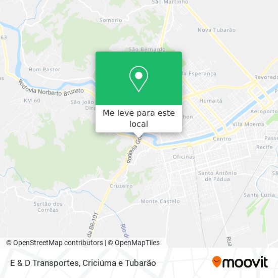 E & D Transportes mapa