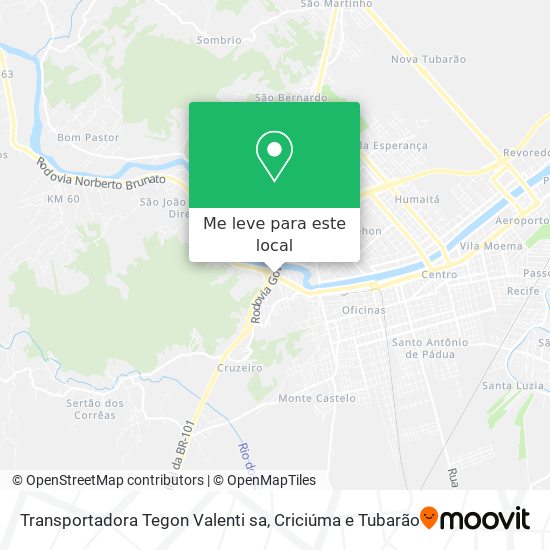 Transportadora Tegon Valenti sa mapa