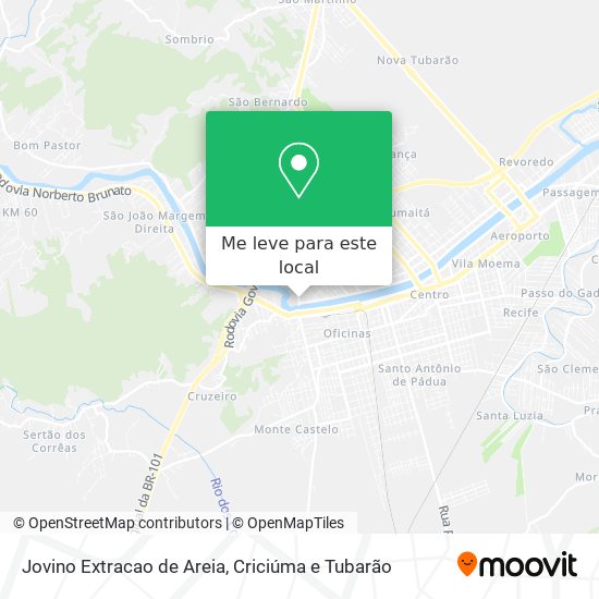 Jovino Extracao de Areia mapa