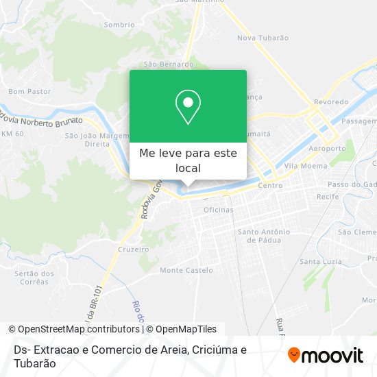Ds- Extracao e Comercio de Areia mapa