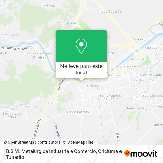 B.S.M. Metalurgica Industria e Comercio mapa