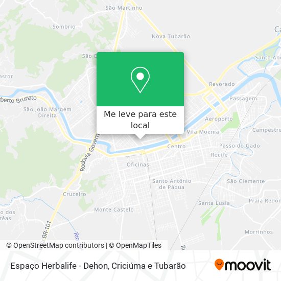 Espaço Herbalife - Dehon mapa