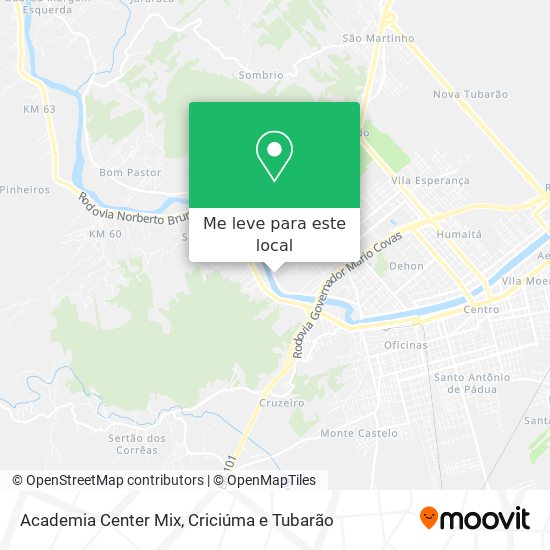 Academia Center Mix mapa