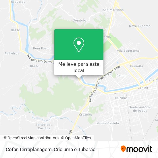 Cofar Terraplanagem mapa