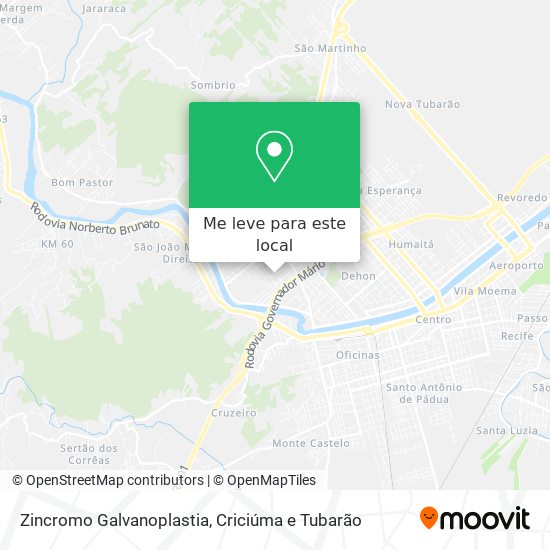 Zincromo Galvanoplastia mapa