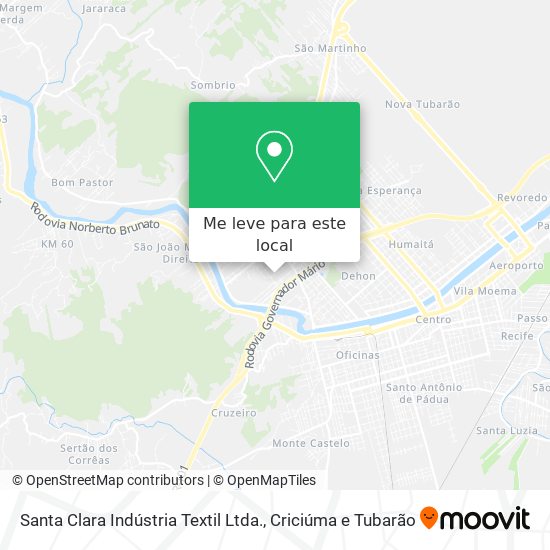 Santa Clara Indústria Textil Ltda. mapa
