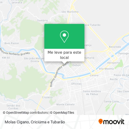Molas Cigano mapa