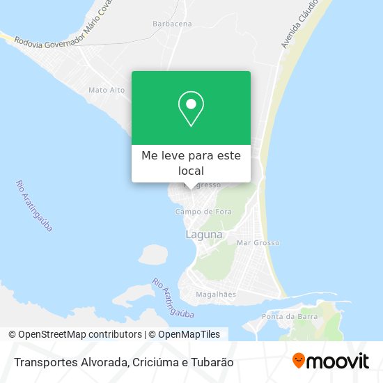 Transportes Alvorada mapa