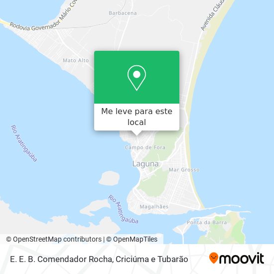 E. E. B. Comendador Rocha mapa