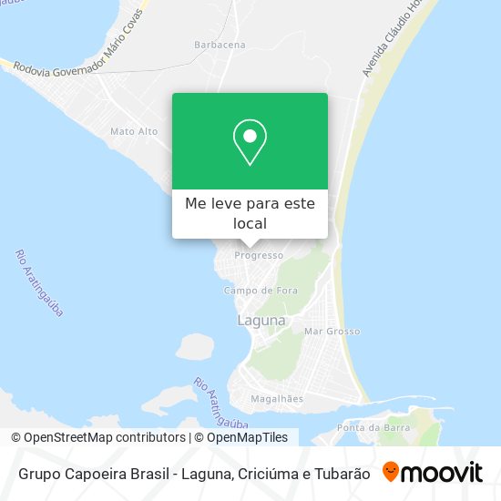 Grupo Capoeira Brasil - Laguna mapa