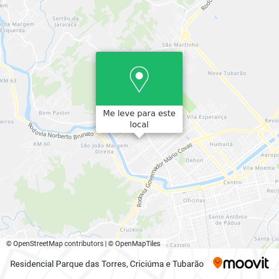 Residencial Parque das Torres mapa