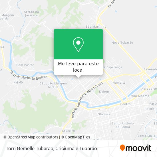 Torri Gemelle Tubarão mapa