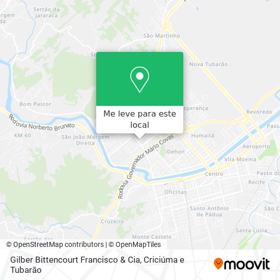 Gilber Bittencourt Francisco & Cia mapa