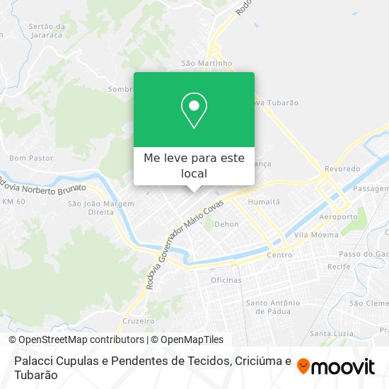 Palacci Cupulas e Pendentes de Tecidos mapa