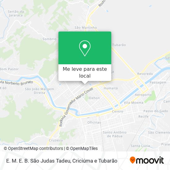 E. M. E. B. São Judas Tadeu mapa