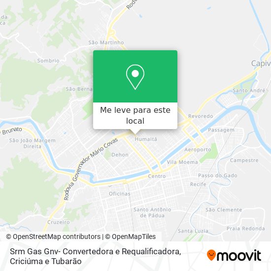 Srm Gas Gnv- Convertedora e Requalificadora mapa