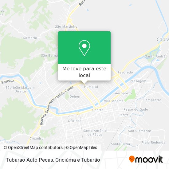 Tubarao Auto Pecas mapa