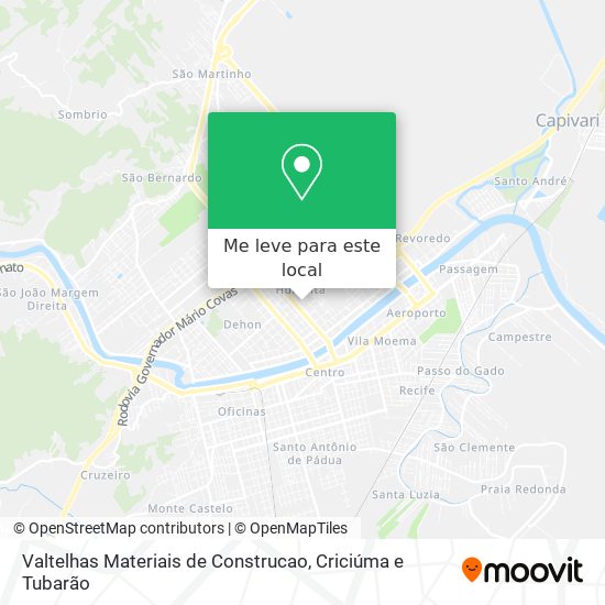 Valtelhas Materiais de Construcao mapa