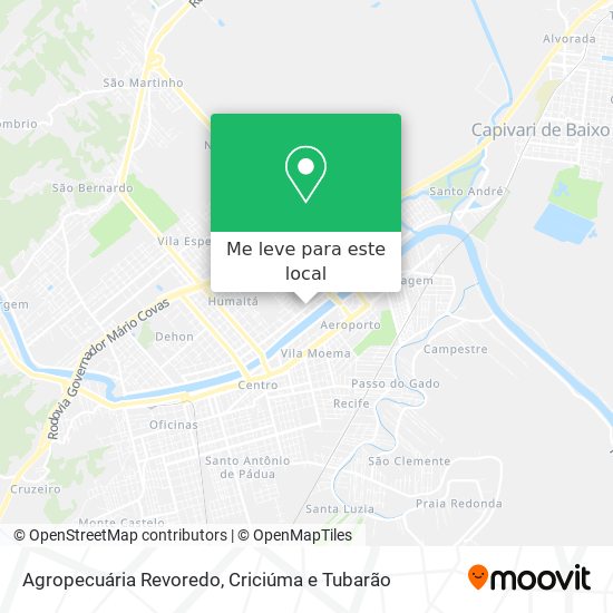 Agropecuária Revoredo mapa