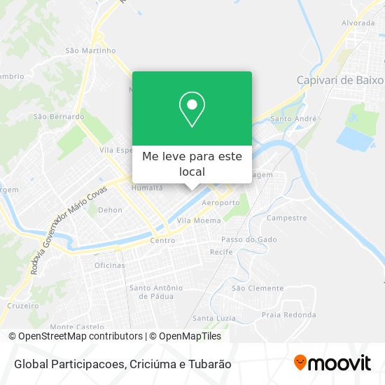 Global Participacoes mapa