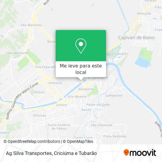 Ag Silva Transportes mapa