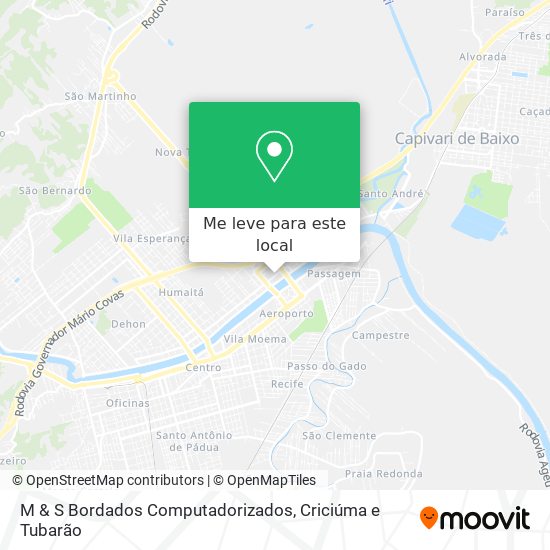M & S Bordados Computadorizados mapa