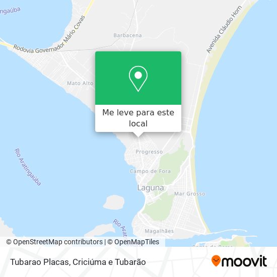 Tubarao Placas mapa