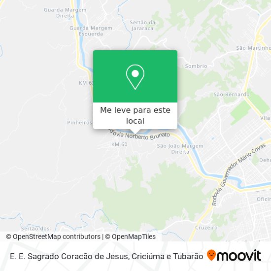 E. E. Sagrado Coracão de Jesus mapa