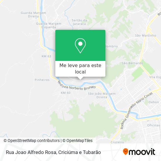 Rua Joao Alfredo Rosa mapa