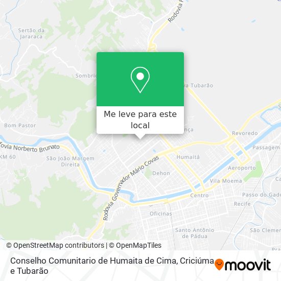 Conselho Comunitario de Humaita de Cima mapa