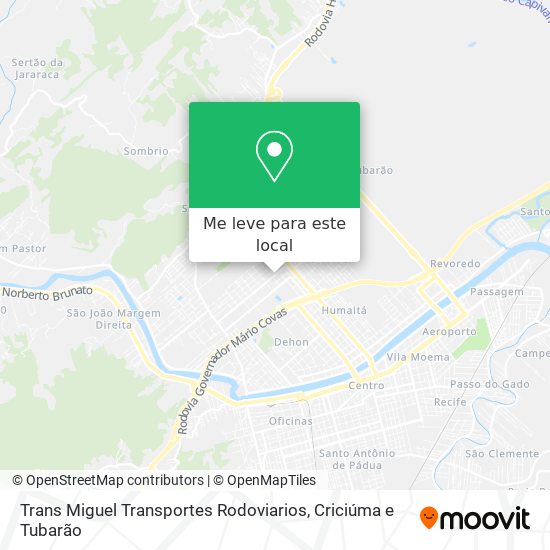 Trans Miguel Transportes Rodoviarios mapa