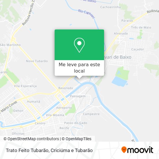 Trato Feito Tubarão mapa