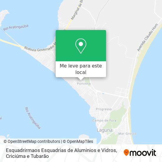 Esquadrirmaos Esquadrias de Aluminios e Vidros mapa