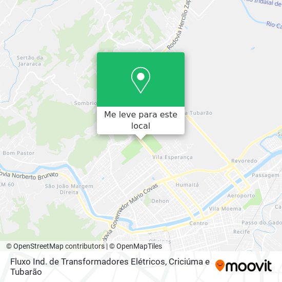 Fluxo Ind. de Transformadores Elétricos mapa
