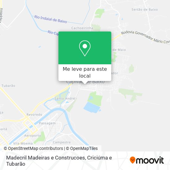 Madecril Madeiras e Construcoes mapa