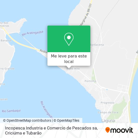 Incopesca Industria e Comercio de Pescados sa mapa