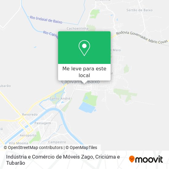 Indústria e Comércio de Móveis Zago mapa