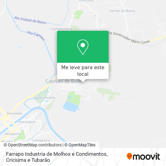 Farrapo Industria de Molhos e Condimentos mapa